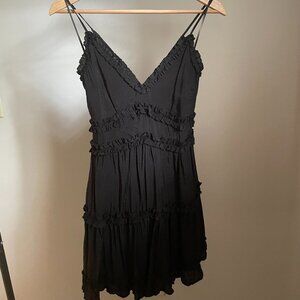 Mi Ami Black Ruffle Dress
